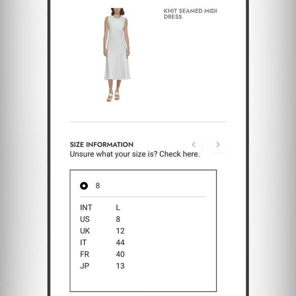 Calvin Klein Maxi Dress Lined NWT Sz 8 - Picture 8 of 8